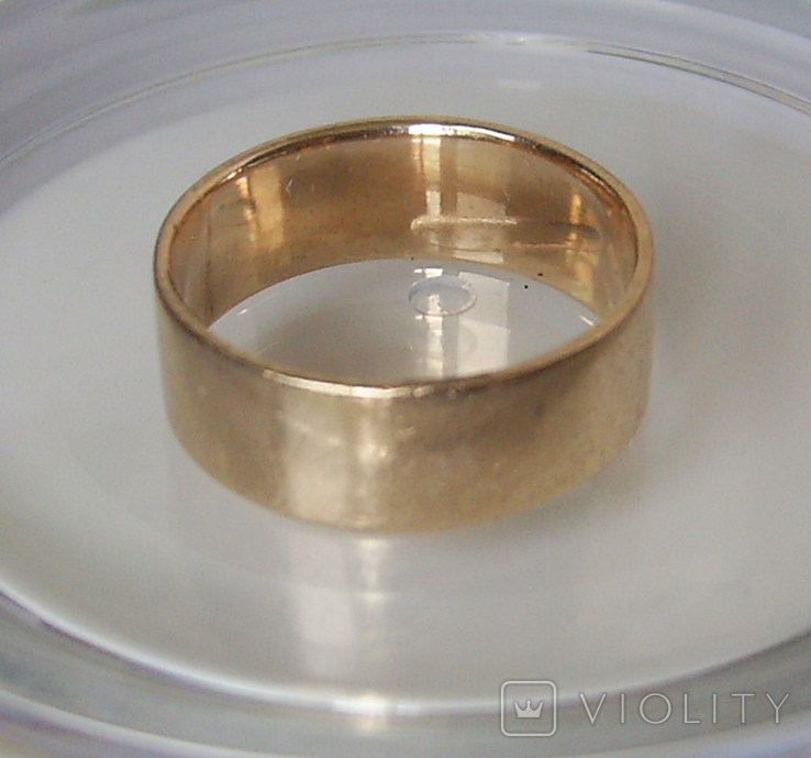 Обручальное кольцо №9 500 пр., фото №4