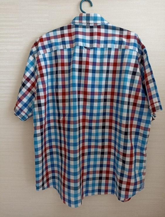 M&amp;S Blue Harbour Рубашка мужская в клетку короткий рукав 2 XL, photo number 7