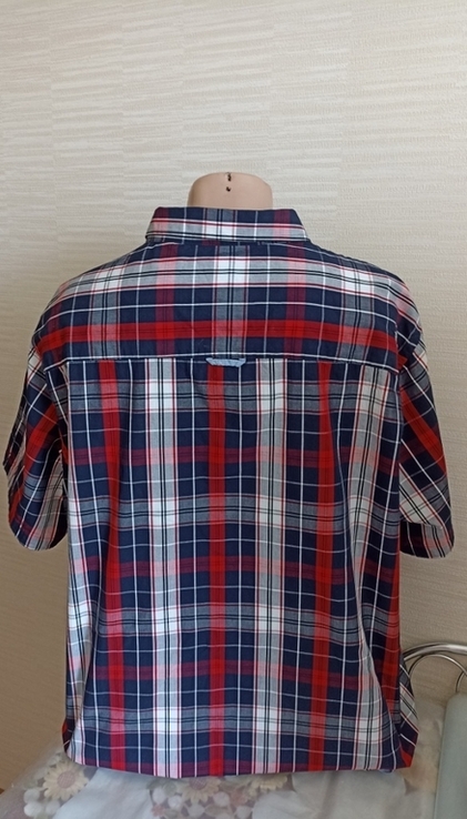 D 555 Супер батал красивая мужская рубашка короткий рукав хлопок 4XL, photo number 5
