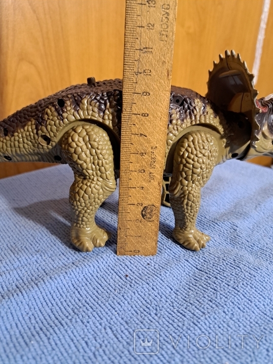 Динозавр движушийся на батарейках без хвоста, фото №4