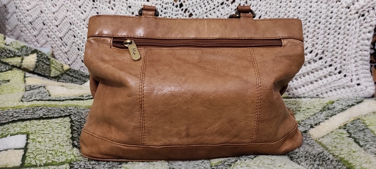 Женская винтажная коричневая кожаная сумка, фото №7