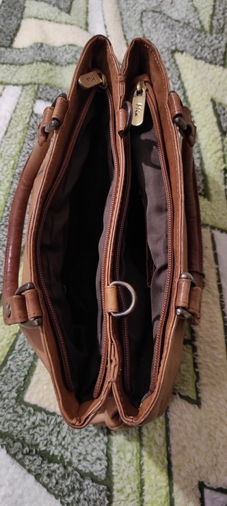 Женская винтажная коричневая кожаная сумка, photo number 13