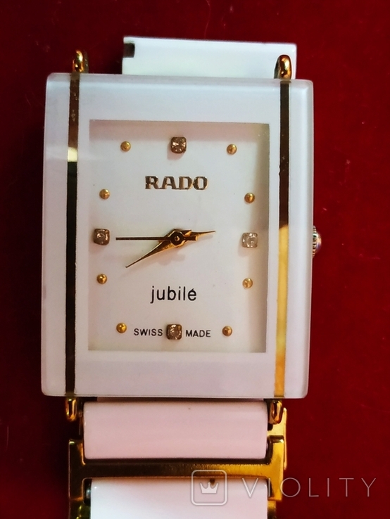 Жіночий годинник Rado Jubile Diamond Ceramic з нержавіючої сталі R28204162, фото №2