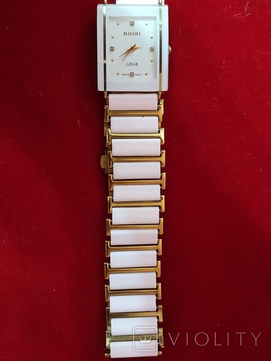 Жіночий годинник Rado Jubile Diamond Ceramic з нержавіючої сталі R28204162, фото №4