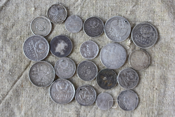 Лом срібних монет, фото №4