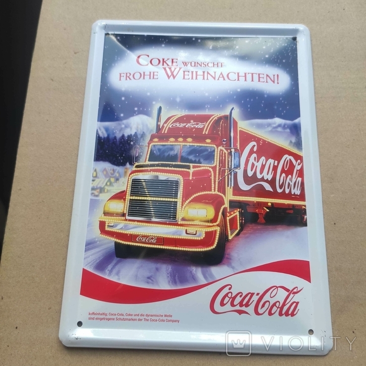 Жестяная табличка Coca cola, фото №2