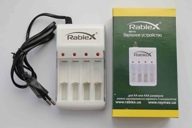 Зарядний пристрій для акумуляторів AAA AA Rablex (1365), фото №2