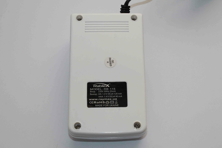 Зарядний пристрій для акумуляторів AAA AA Rablex (1365), numer zdjęcia 6