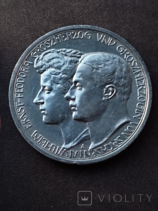 3 марки 1910 г. Саксен- Веймар- Эйзенах., фото №2