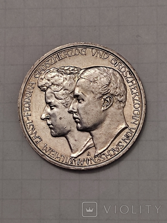 3 марки 1910 г. Саксен- Веймар- Эйзенах., фото №4