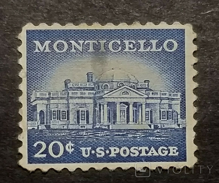 20 центов 1956 год. США, Монтичелло., фото №2