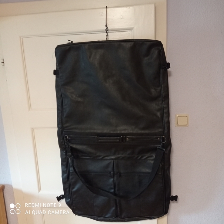 Черная кожаная габаритная сумка ( Германия), фото №2