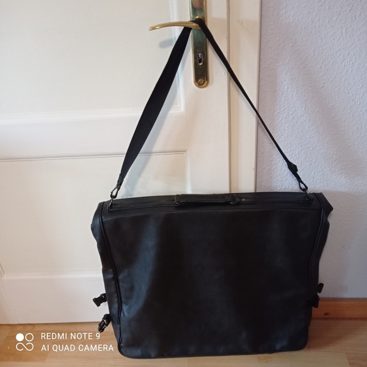 Черная кожаная габаритная сумка ( Германия), фото №4
