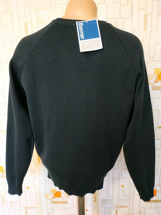 Пуловер чорний чоловічий BANNER p-p S(36) (новий), numer zdjęcia 3