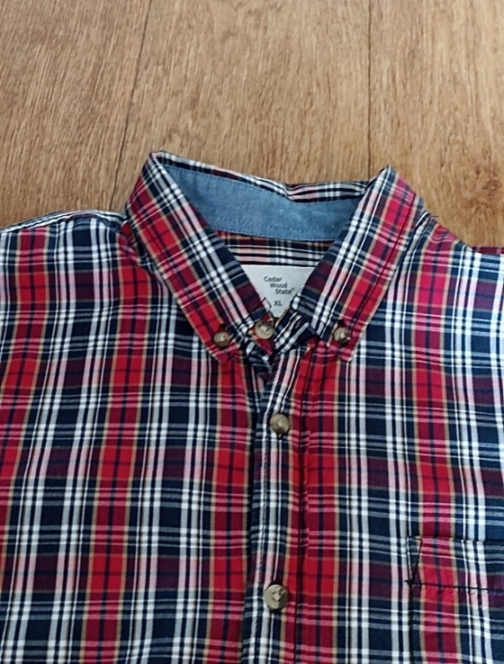 Cedar Wood State Летняя мужская рубашка короткий рукав XL, фото №8
