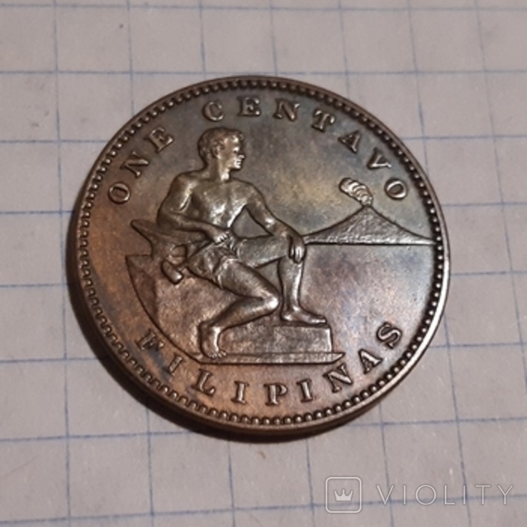 Філіппіни, 1 сентаво, 1911 рік, бронза, фото №5