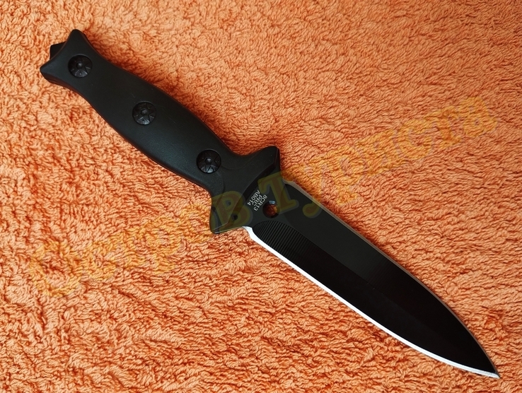Нож обоюдоострый тактический Hunter с стеклобоем пластиковым чехлом, photo number 6
