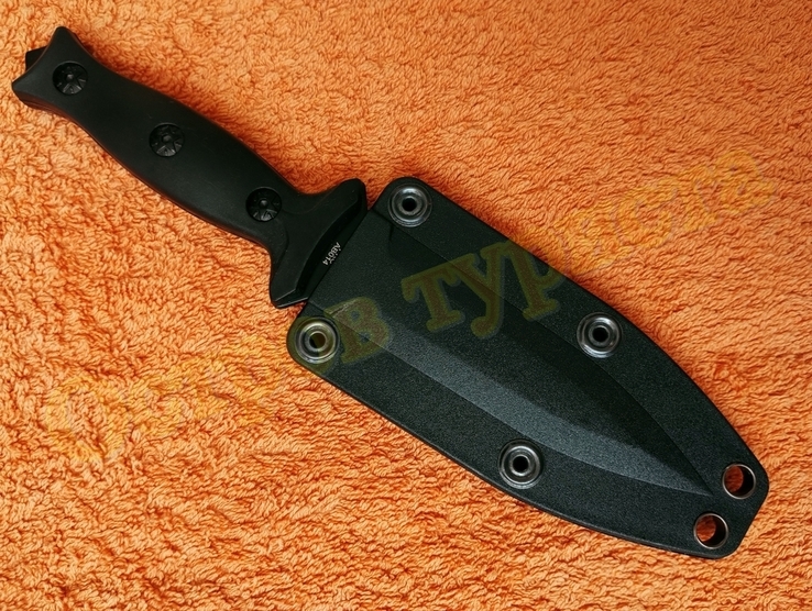 Нож обоюдоострый тактический Hunter с стеклобоем пластиковым чехлом, фото №7