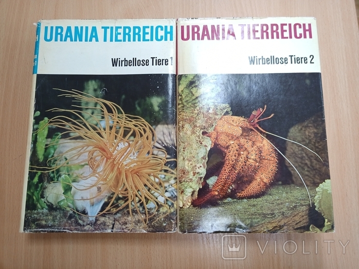  Urania Tierreich (Царство животных. Ч 1 ,2 - безпозвоночные) на немец. 1970 г., фото №2