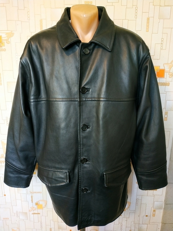 Потужна чоловіча шкіряна куртка CIRO CITTERIO p-p XL, фото №2