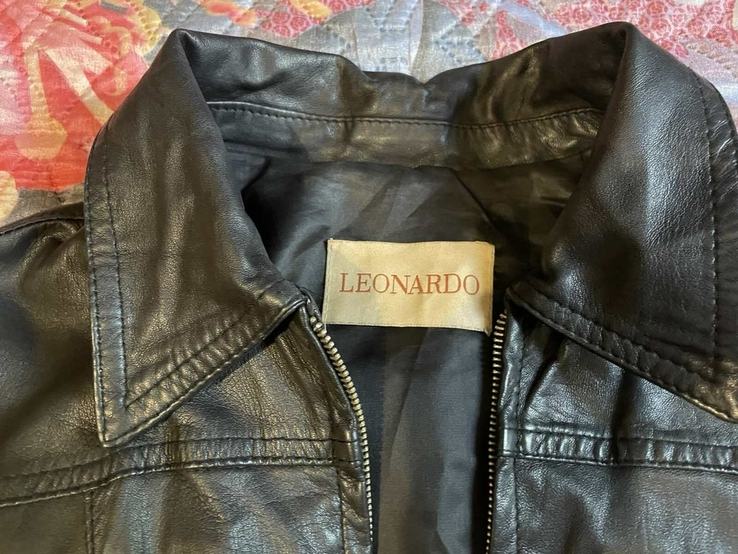 Куртка кожаная Leonardo Италия M/L, фото №3