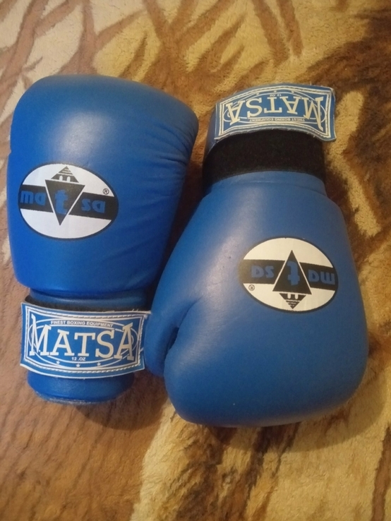 2 пары проф.боксерских перчаток MATSA + пара тренировочных лап, photo number 11