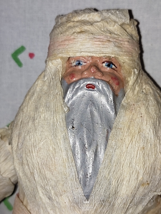 Древній Дід Мороз. 18 см (вата, пап'є-маше). СРСР, фото №7