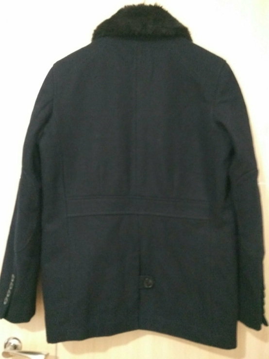 Чоловіче пальто кашемірове ZARA, зима, розмір 48, numer zdjęcia 4