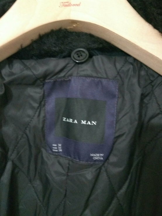 Чоловіче пальто кашемірове ZARA, зима, розмір 48, numer zdjęcia 6