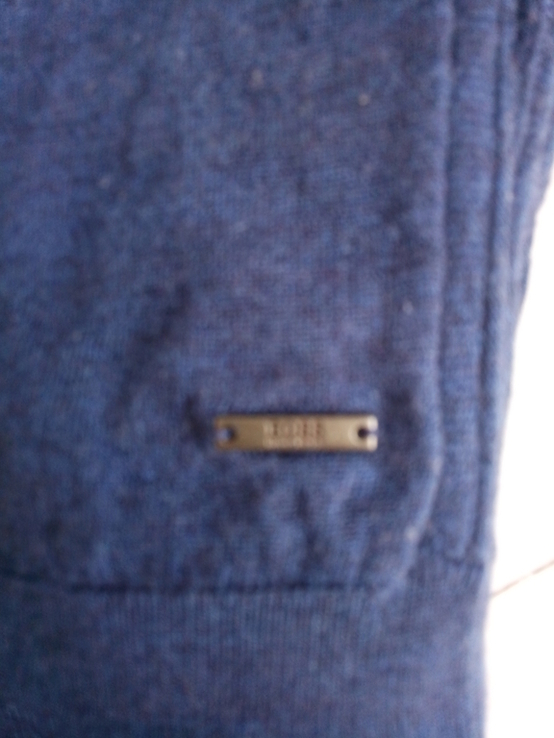 Мужской пуловер, Чоловічий пуловер темно синій HUGO BOSS, фото №5