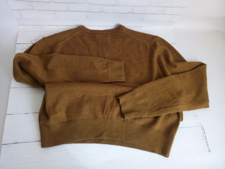 Мужской пуловер, Чоловічий пуловер, коричневий светр ZARA, фото №3