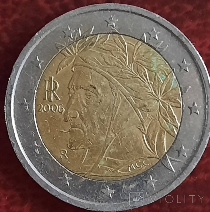 Італія 2 євро / 2006, фото №2