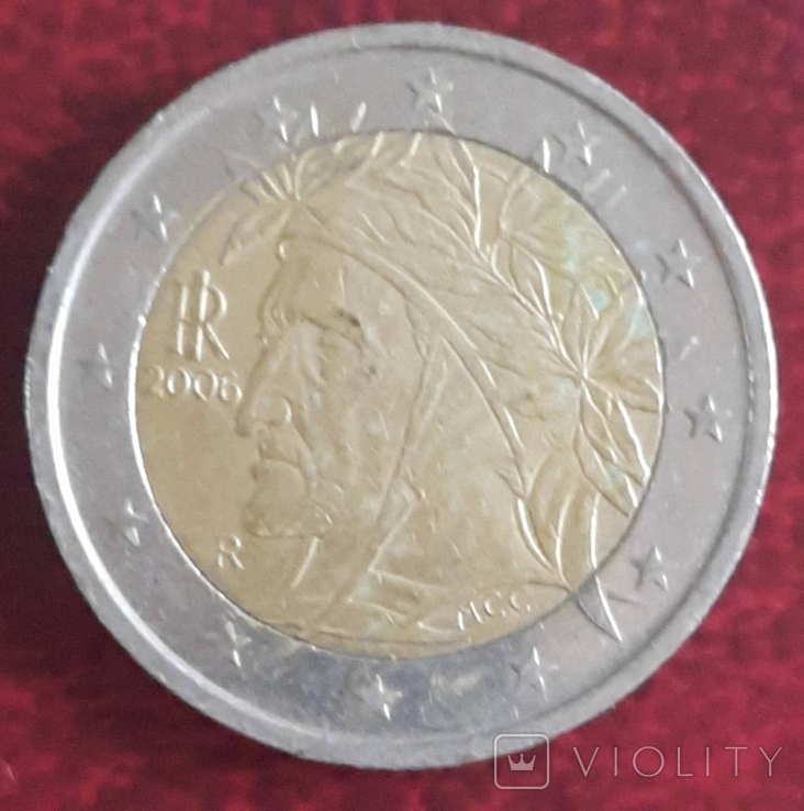 Італія 2 євро / 2006, фото №5