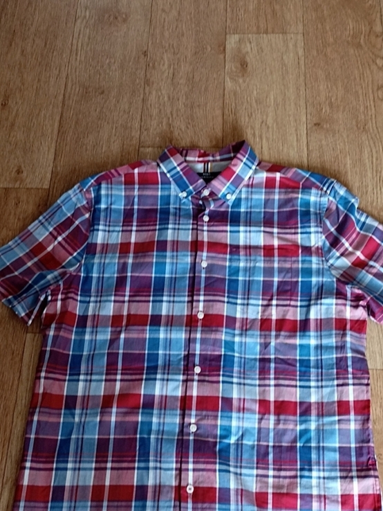 M&amp;S Heritage Красивая мужская рубашка короткий рукав хлопок L, numer zdjęcia 8