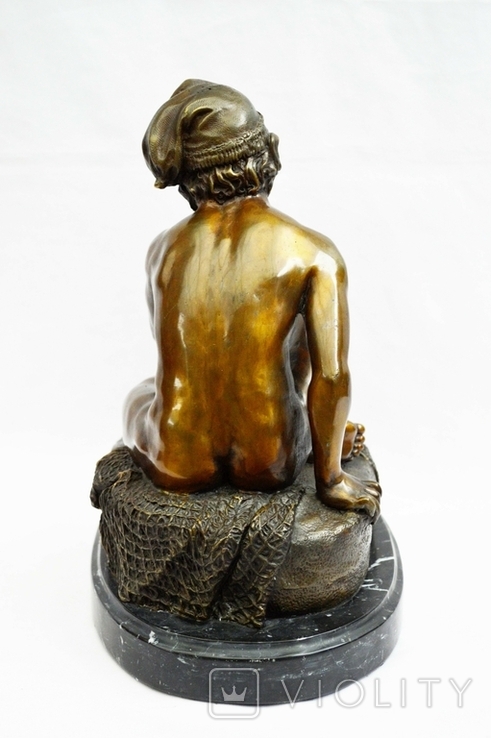 Бронзова скульптура "Неаполітанський Рибак" Франсуа Рюде., фото №5