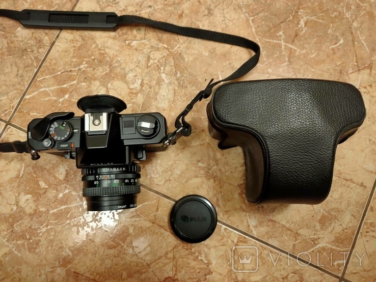 Appareil Photo Fuji STX-2 Avec Objectif X-Fujinon 50mm F/1.9 + Flash Hanimex TZ2