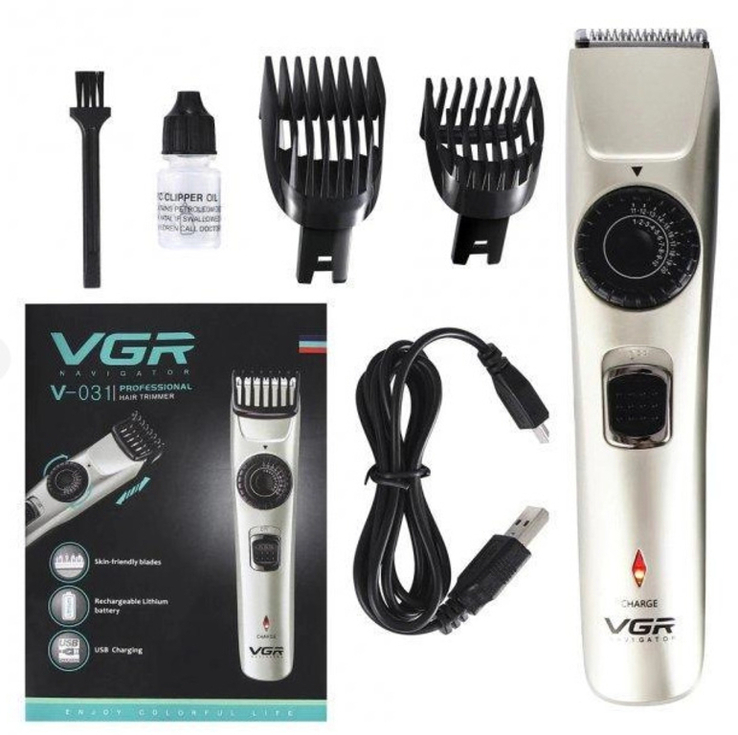 Акумуляторна машинка для стрижки волосся VGR V-031, фото №10