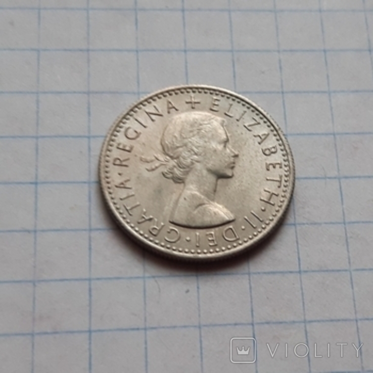 Велика Британія, 6 пенсів, 1967 рік, мідно-нікелевий сплав, фото №5