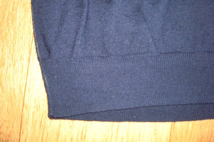 Hugo boss оригинальный полушерстяной тонкий пуловер мужской мыс т синий l, фото №8