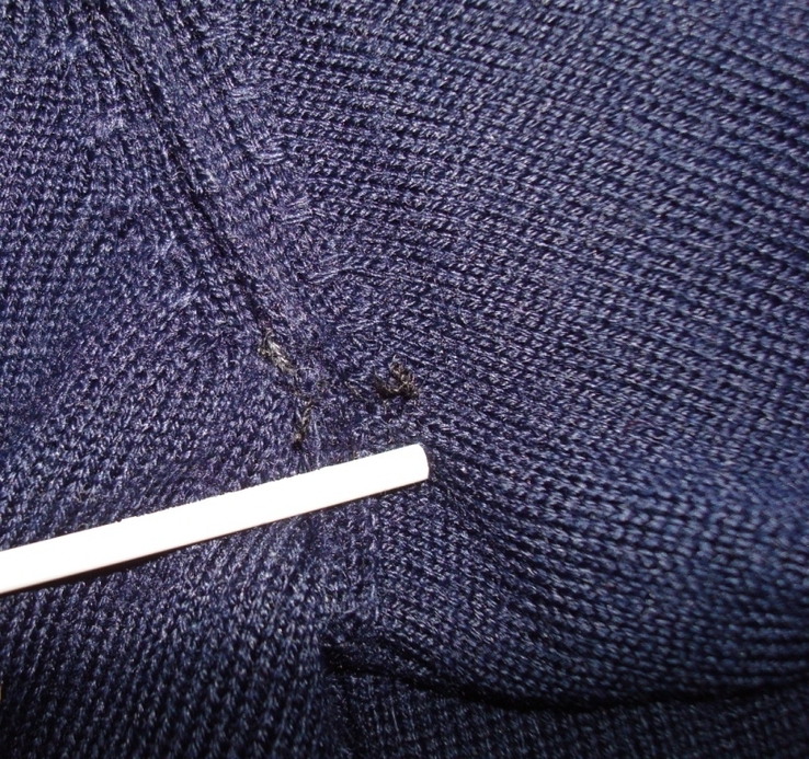 Hugo boss оригинальный полушерстяной тонкий пуловер мужской мыс т синий l, фото №9
