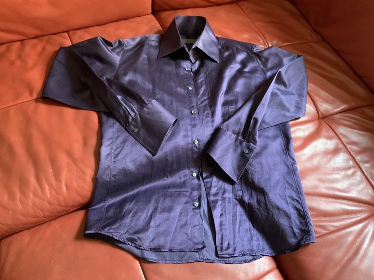 Шёлковая рубашка lagerfeld, оригинал, р.39, photo number 3
