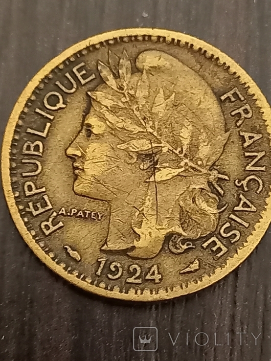 Того 1 франк 1924 года, фото №2