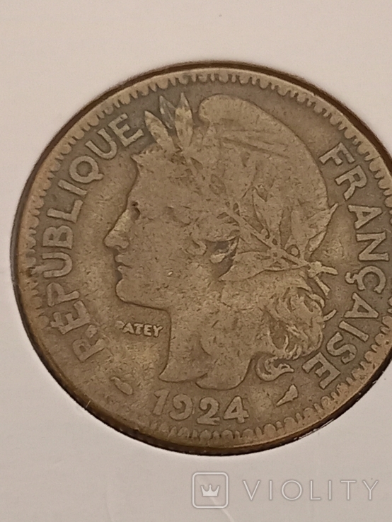 Того 2 франка 1924 года, фото №2