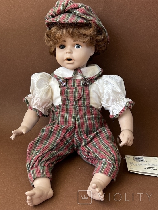Коллекционная сидячая кукла Gilde, 44см,Germany, фото №2