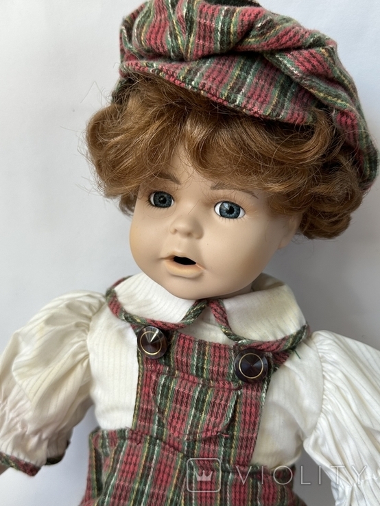 Коллекционная сидячая кукла Gilde, 44см,Germany, фото №12