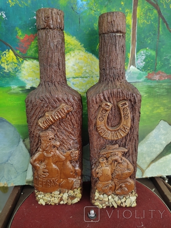 Дві декоративні пляшки "Карпати". Україна, фото №2