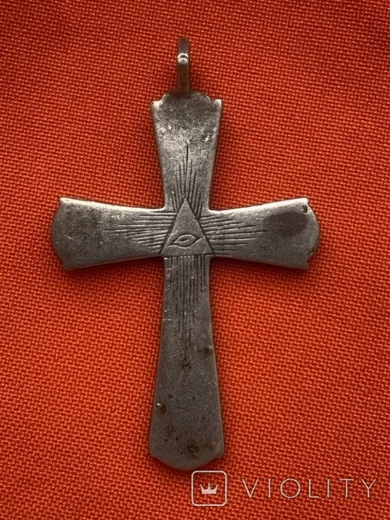 Крест Всевидящее Око. (Серебр1800 годов), фото №6