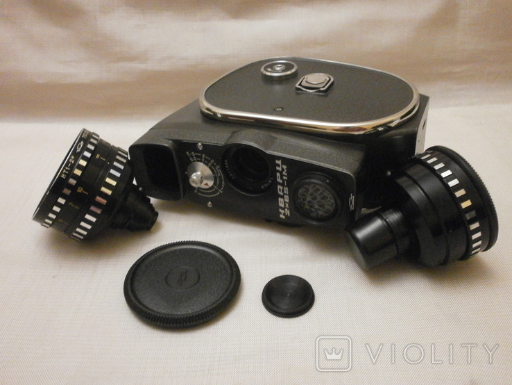 Механічна кінокамера Кварц 2х8S-1М в футлярі., фото №8