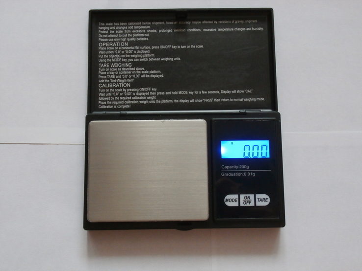 Ваги ювелірні Digital Scale Professional-Mini Портативні електронні ваги від 0.01 до 200гр, фото №4