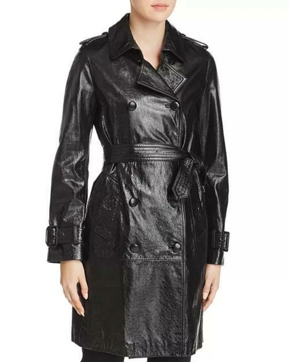 Женское, кожаное пальто, photo number 4